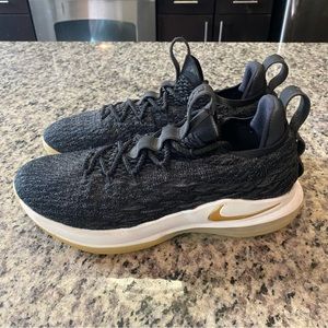 Men’s NIKE LeBron 15 Basketball Shoes Metallic Gold AO1755-001 Sz 10 *No Insoles